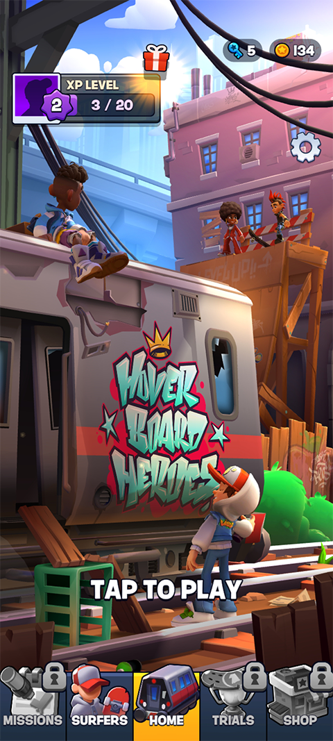 地铁跑酷滑板英雄中文版截图2