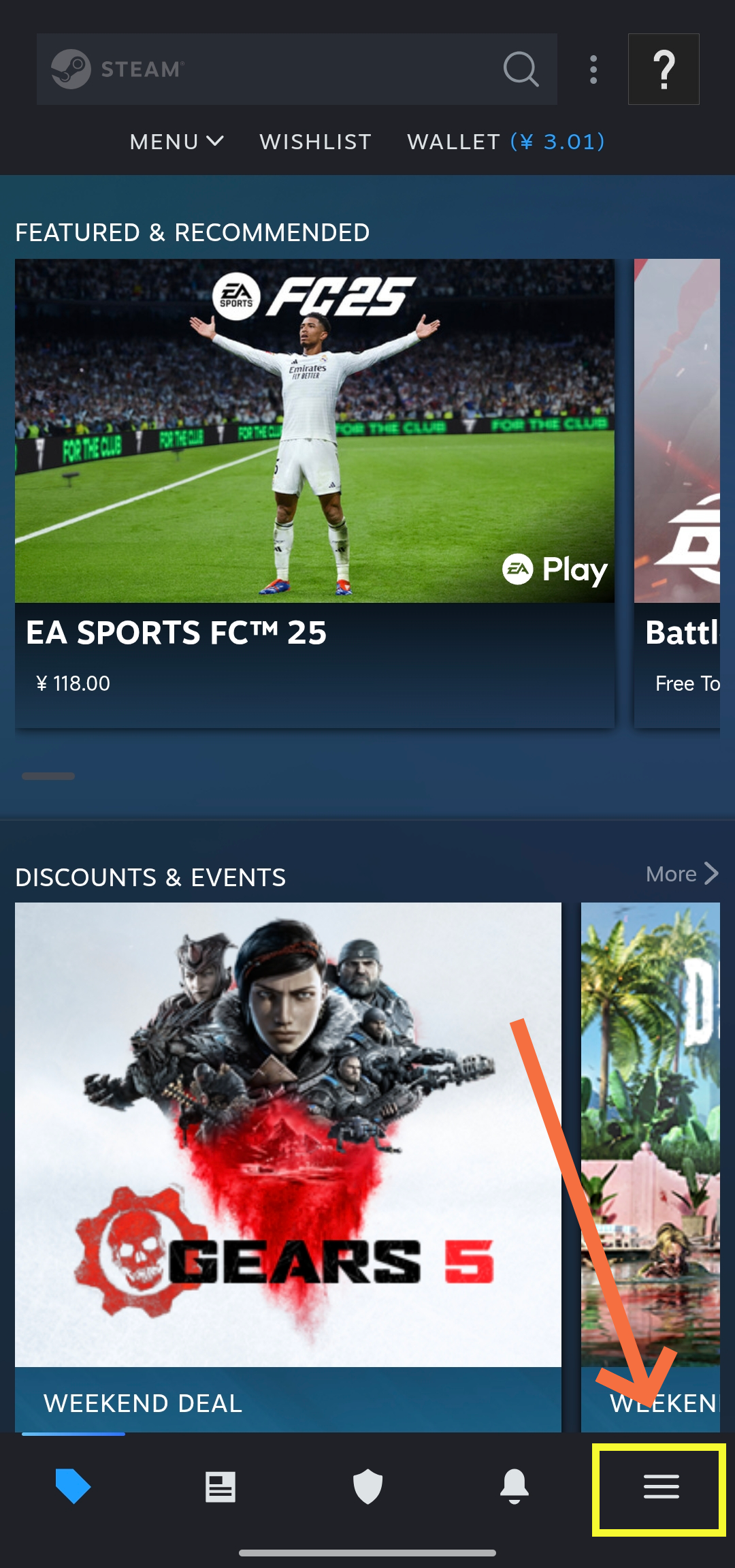 steam app