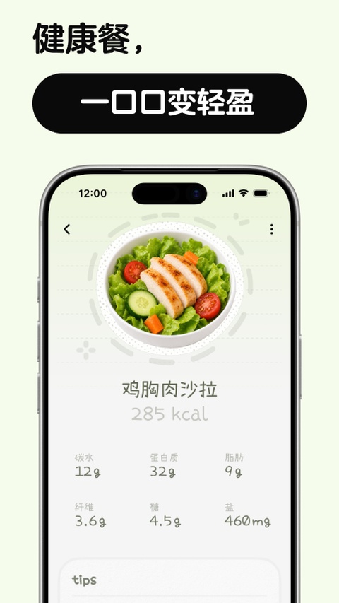nosh饮食热量记录高清大图