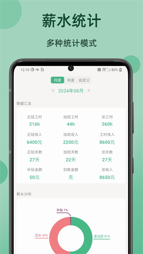 极简记工时截图2